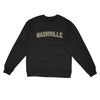 Nashville Varsity Midweight Crewneck Sweatshirt-Black-Allegiant Goods Co. Vintage Sports Apparel