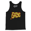 Connecticut Pizza State Men/Unisex Tank Top-Black-Allegiant Goods Co. Vintage Sports Apparel