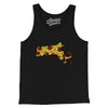 Massachusetts Pizza State Men/Unisex Tank Top-Black-Allegiant Goods Co. Vintage Sports Apparel