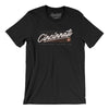 Cincinnati Retro Men/Unisex T-Shirt-Black-Allegiant Goods Co. Vintage Sports Apparel