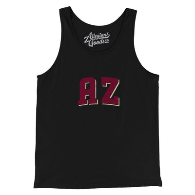 AZ Varsity Men/Unisex Tank Top-Black-Allegiant Goods Co. Vintage Sports Apparel