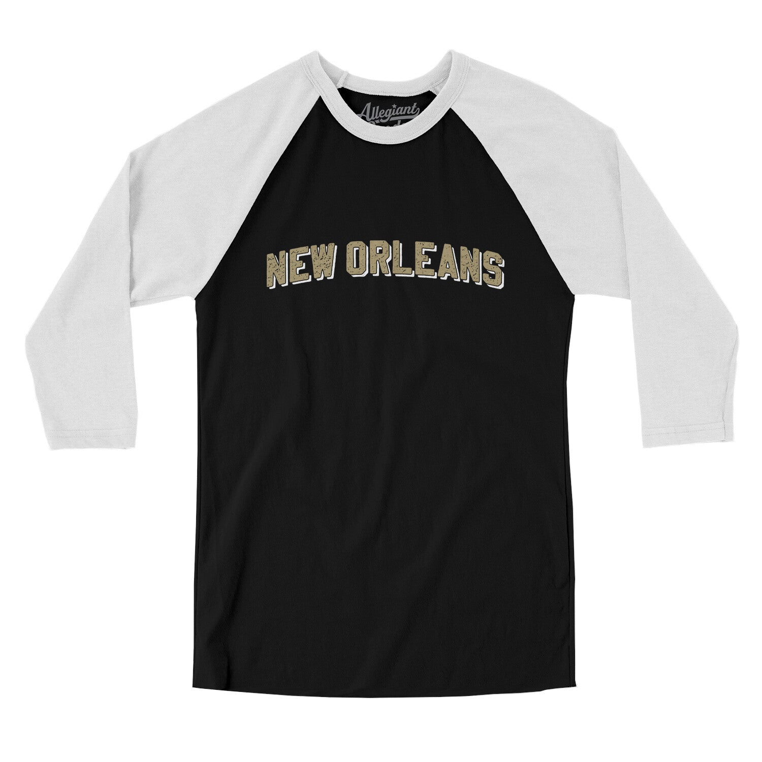 Men's Nike Heathered Charcoal/Black New Orleans Saints Tri-Blend Raglan Athletic Long Sleeve Fashion T-Shirt Size: Extra Large