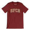 Sfca Varsity Men/Unisex T-Shirt-Cardinal-Allegiant Goods Co. Vintage Sports Apparel