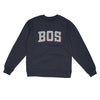 BOS Varsity Midweight Crewneck Sweatshirt-Classic Navy-Allegiant Goods Co. Vintage Sports Apparel