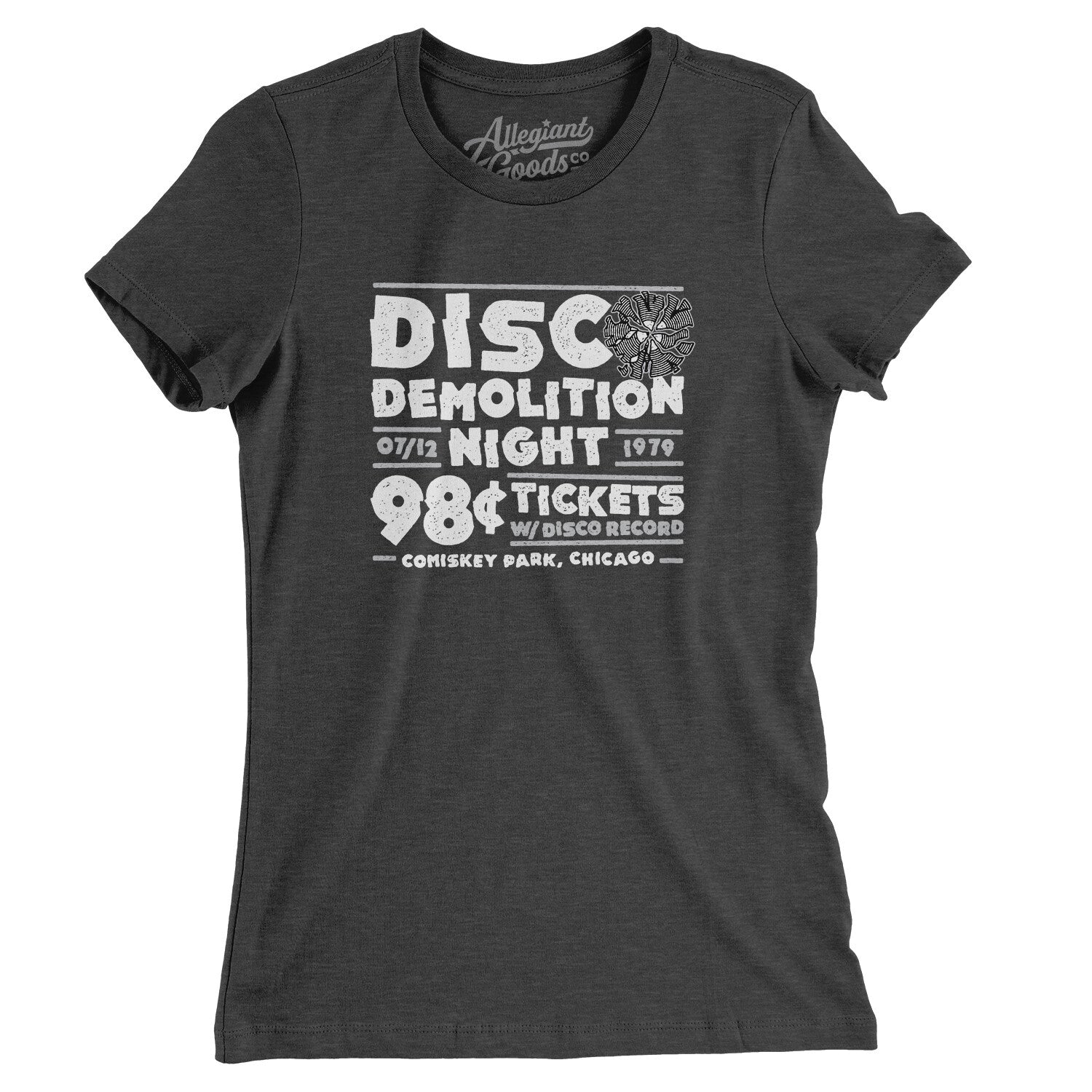 Disco Demolition Night Women's T-Shirt, Athletic Heather / L