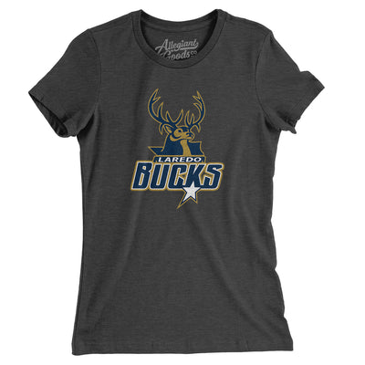 Laredo Bucks Women's T-Shirt-Dark Grey Heather-Allegiant Goods Co. Vintage Sports Apparel