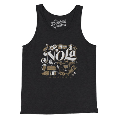 Nola Things Men/Unisex Tank Top-Dark Grey Heather-Allegiant Goods Co. Vintage Sports Apparel