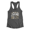 Nola Things Women's Racerback Tank-Dark Grey-Allegiant Goods Co. Vintage Sports Apparel