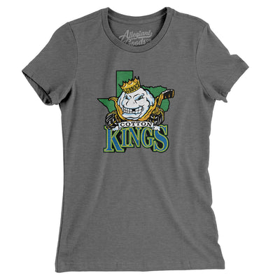 Lubbock Cotton Kings Women's T-Shirt-Deep Heather-Allegiant Goods Co. Vintage Sports Apparel