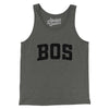 BOS Varsity Men/Unisex Tank Top-Deep Heather-Allegiant Goods Co. Vintage Sports Apparel