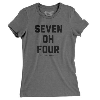 Charlotte 704 Women's T-Shirt-Deep Heather-Allegiant Goods Co. Vintage Sports Apparel