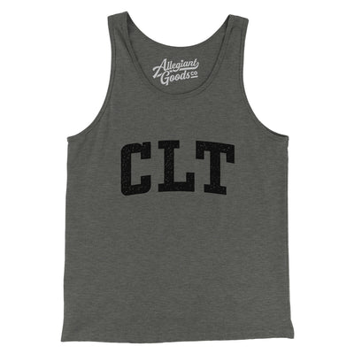 Clt Varsity Men/Unisex Tank Top-Deep Heather-Allegiant Goods Co. Vintage Sports Apparel