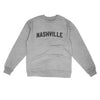 Nashville Varsity Midweight Crewneck Sweatshirt-Grey Heather-Allegiant Goods Co. Vintage Sports Apparel