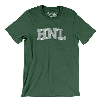 Hnl Varsity Men/Unisex T-Shirt-Heather Forest-Allegiant Goods Co. Vintage Sports Apparel