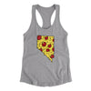 Nevada Pizza State Women's Racerback Tank-Heather Grey-Allegiant Goods Co. Vintage Sports Apparel