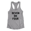 Charlotte 704 Women's Racerback Tank-Heather Grey-Allegiant Goods Co. Vintage Sports Apparel