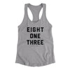 Tampa 813 Women's Racerback Tank-Heather Grey-Allegiant Goods Co. Vintage Sports Apparel