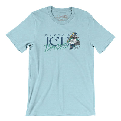 Dayton Ice Bandits Men/Unisex T-Shirt-Heather Ice Blue-Allegiant Goods Co. Vintage Sports Apparel