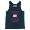 Atlanta 404 Men/Unisex Tank Top-Heather Navy-Allegiant Goods Co. Vintage Sports Apparel