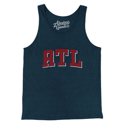 ATL Varsity Men/Unisex Tank Top-Heather Navy-Allegiant Goods Co. Vintage Sports Apparel