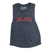 Atlanta Varsity Women's Flowey Scoopneck Muscle Tank-Heather Navy-Allegiant Goods Co. Vintage Sports Apparel