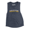 Houston Varsity Women's Flowey Scoopneck Muscle Tank-Heather Navy-Allegiant Goods Co. Vintage Sports Apparel