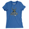 Laredo Bucks Women's T-Shirt-Heather True Royal-Allegiant Goods Co. Vintage Sports Apparel