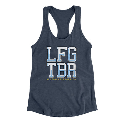 Lfg Tbr Women's Racerback Tank-Indigo-Allegiant Goods Co. Vintage Sports Apparel