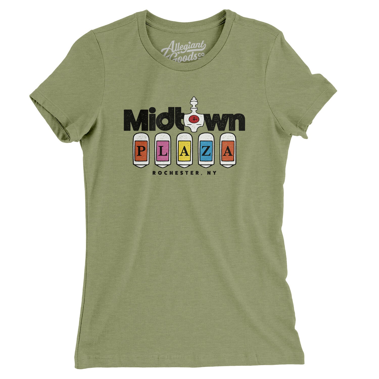 Rochester Midtown Plaza Women's T-Shirt - Allegiant Goods Co.