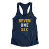 Buffalo 716 Women's Racerback Tank-Midnight Navy-Allegiant Goods Co. Vintage Sports Apparel