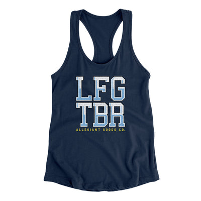 Lfg Tbr Women's Racerback Tank-Midnight Navy-Allegiant Goods Co. Vintage Sports Apparel