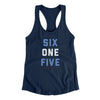 Nashville 615 Women's Racerback Tank-Midnight Navy-Allegiant Goods Co. Vintage Sports Apparel