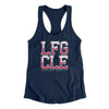 Lfg Cle Women's Racerback Tank-Midnight Navy-Allegiant Goods Co. Vintage Sports Apparel