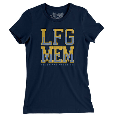 Lfg Mem Women's T-Shirt-Midnight Navy-Allegiant Goods Co. Vintage Sports Apparel