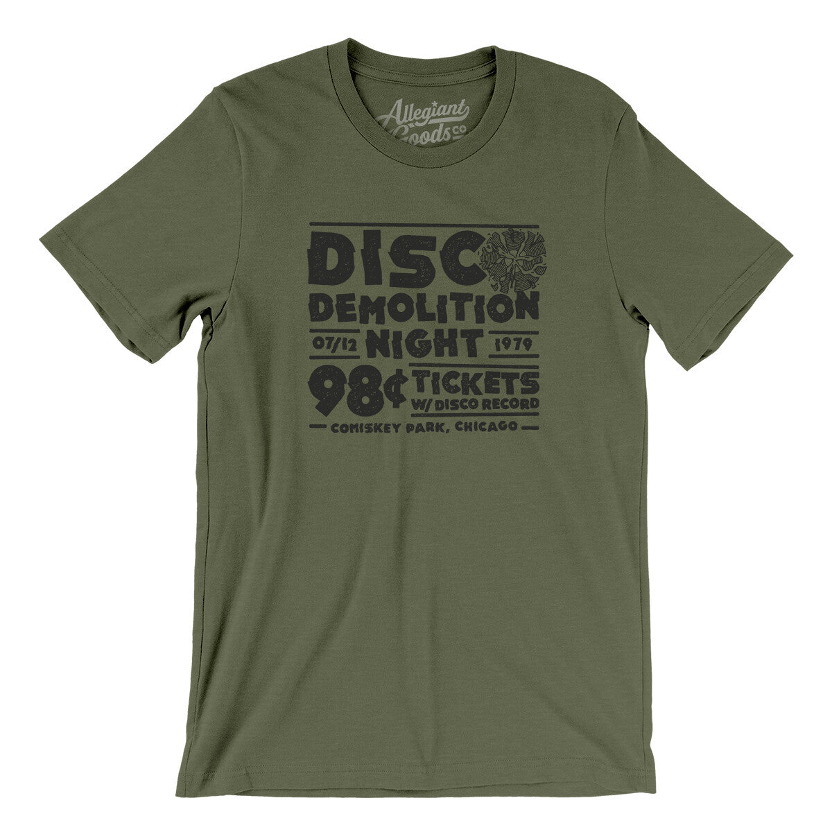 Disco Demolition Night Men/Unisex Raglan 3/4 Sleeve T-Shirt