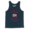 Atlanta 404 Men/Unisex Tank Top-Navy-Allegiant Goods Co. Vintage Sports Apparel