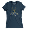 Laredo Bucks Women's T-Shirt-Navy-Allegiant Goods Co. Vintage Sports Apparel