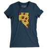 Nevada Pizza State Women's T-Shirt-Navy-Allegiant Goods Co. Vintage Sports Apparel