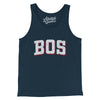 BOS Varsity Men/Unisex Tank Top-Navy-Allegiant Goods Co. Vintage Sports Apparel