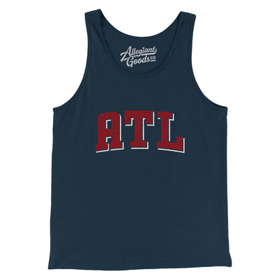 ATL Varsity Men/Unisex Tank Top-Navy-Allegiant Goods Co. Vintage Sports Apparel