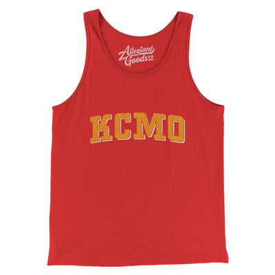 Kcmo Varsity Men/Unisex Tank Top-Red-Allegiant Goods Co. Vintage Sports Apparel