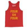 Atlanta 404 Men/Unisex Tank Top-Red-Allegiant Goods Co. Vintage Sports Apparel