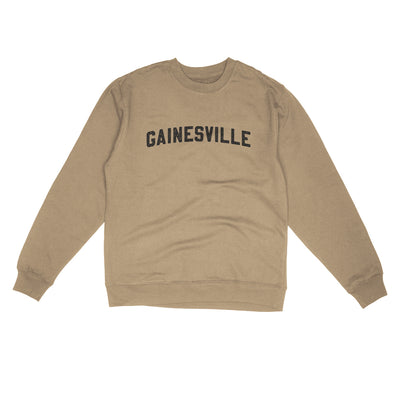 Gainesville Varsity Midweight Crewneck Sweatshirt-Sandstone-Allegiant Goods Co. Vintage Sports Apparel