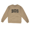 BOS Varsity Midweight Crewneck Sweatshirt-Sandstone-Allegiant Goods Co. Vintage Sports Apparel