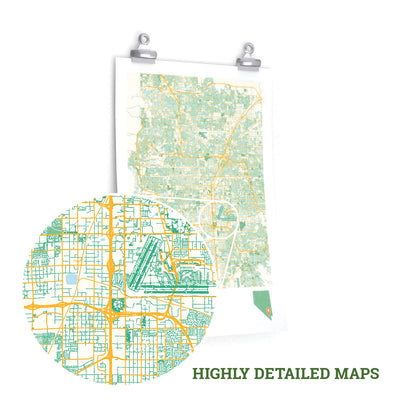 Montgomery Alabama City Street Map Poster-Allegiant Goods Co. Vintage Sports Apparel