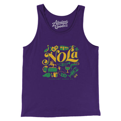 Nola Things Men/Unisex Tank Top-Team Purple-Allegiant Goods Co. Vintage Sports Apparel