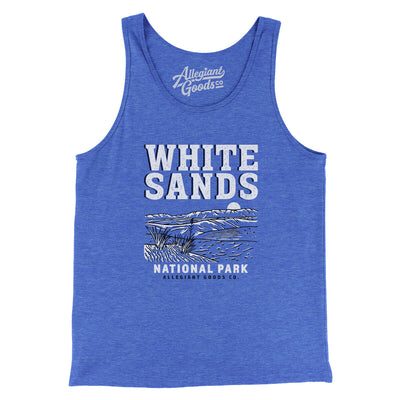 White Sands National Park Men/Unisex Tank Top-True Royal TriBlend-Allegiant Goods Co. Vintage Sports Apparel