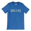 Dallas Varsity Men/Unisex T-Shirt-True Royal-Allegiant Goods Co. Vintage Sports Apparel