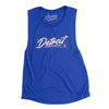 Detroit Retro Women's Flowey Scoopneck Muscle Tank-True Royal-Allegiant Goods Co. Vintage Sports Apparel