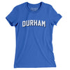 Durham Varsity Women's T-Shirt-True Royal-Allegiant Goods Co. Vintage Sports Apparel